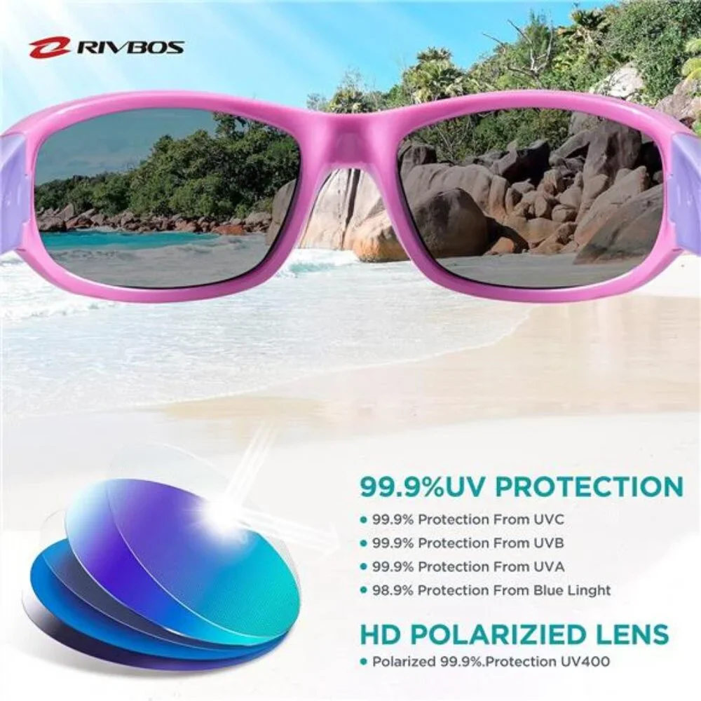 Kids‎ Summer Sunglasses Polarized UV Protection Flexible Rubber Glasses Shades
